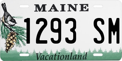 ME license plate 1293SM