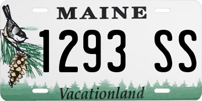 ME license plate 1293SS