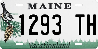 ME license plate 1293TH