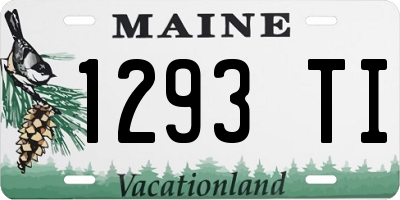 ME license plate 1293TI
