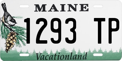 ME license plate 1293TP