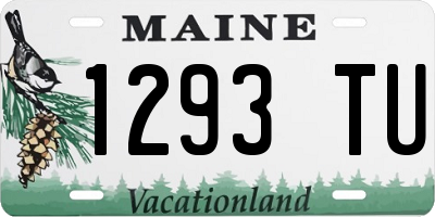ME license plate 1293TU