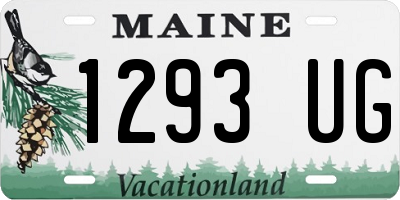 ME license plate 1293UG