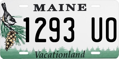 ME license plate 1293UO