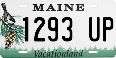 ME license plate 1293UP
