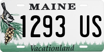 ME license plate 1293US