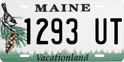 ME license plate 1293UT