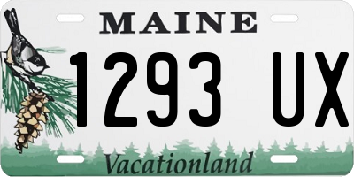 ME license plate 1293UX
