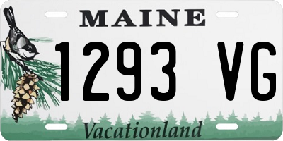 ME license plate 1293VG