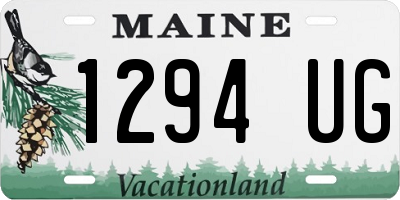 ME license plate 1294UG