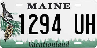 ME license plate 1294UH