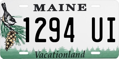 ME license plate 1294UI