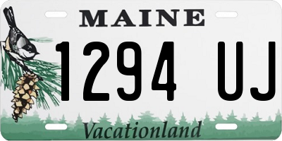 ME license plate 1294UJ