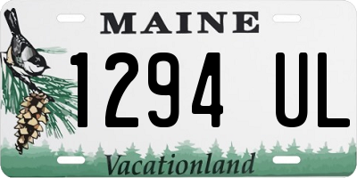 ME license plate 1294UL