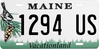 ME license plate 1294US
