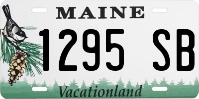 ME license plate 1295SB