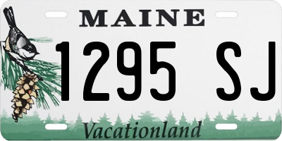 ME license plate 1295SJ