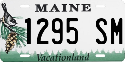 ME license plate 1295SM