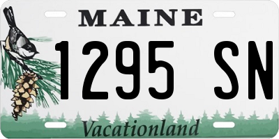 ME license plate 1295SN