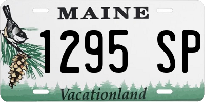 ME license plate 1295SP