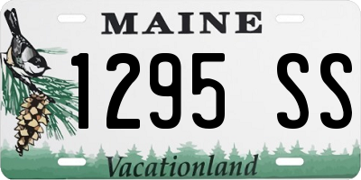 ME license plate 1295SS