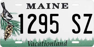 ME license plate 1295SZ