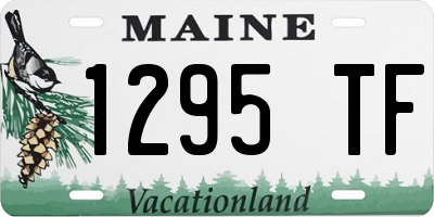 ME license plate 1295TF