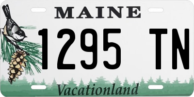 ME license plate 1295TN