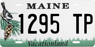 ME license plate 1295TP