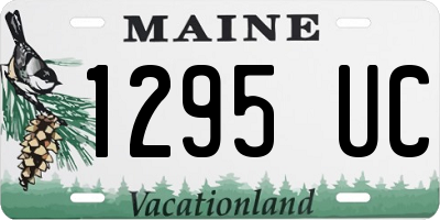 ME license plate 1295UC