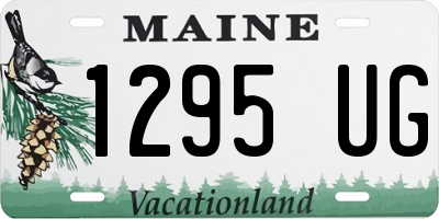 ME license plate 1295UG
