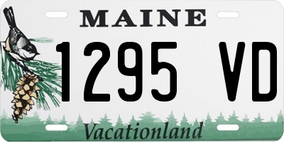 ME license plate 1295VD