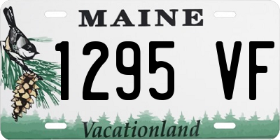 ME license plate 1295VF