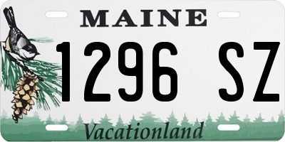 ME license plate 1296SZ