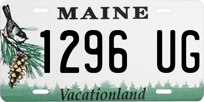 ME license plate 1296UG