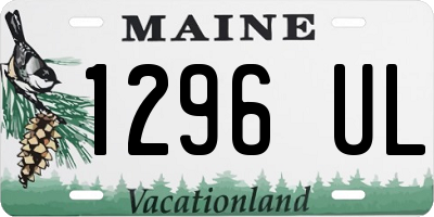 ME license plate 1296UL