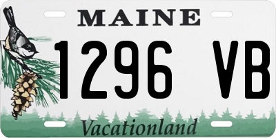 ME license plate 1296VB