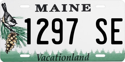 ME license plate 1297SE