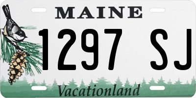 ME license plate 1297SJ