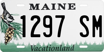ME license plate 1297SM