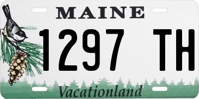ME license plate 1297TH
