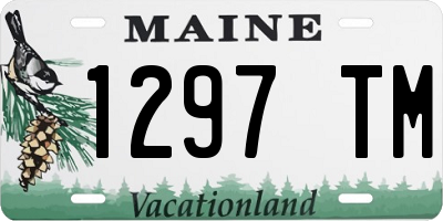 ME license plate 1297TM