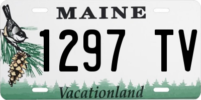 ME license plate 1297TV