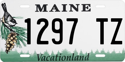 ME license plate 1297TZ