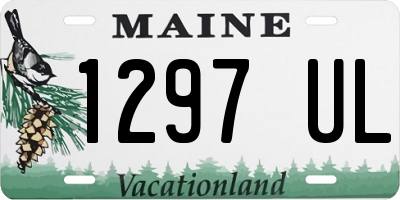 ME license plate 1297UL