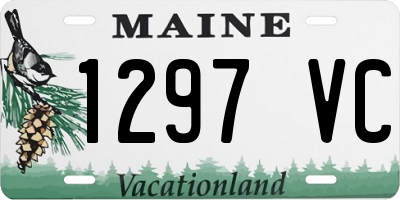 ME license plate 1297VC