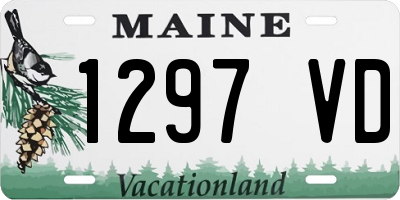 ME license plate 1297VD