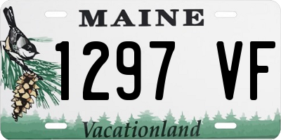 ME license plate 1297VF