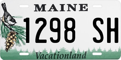 ME license plate 1298SH