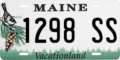 ME license plate 1298SS